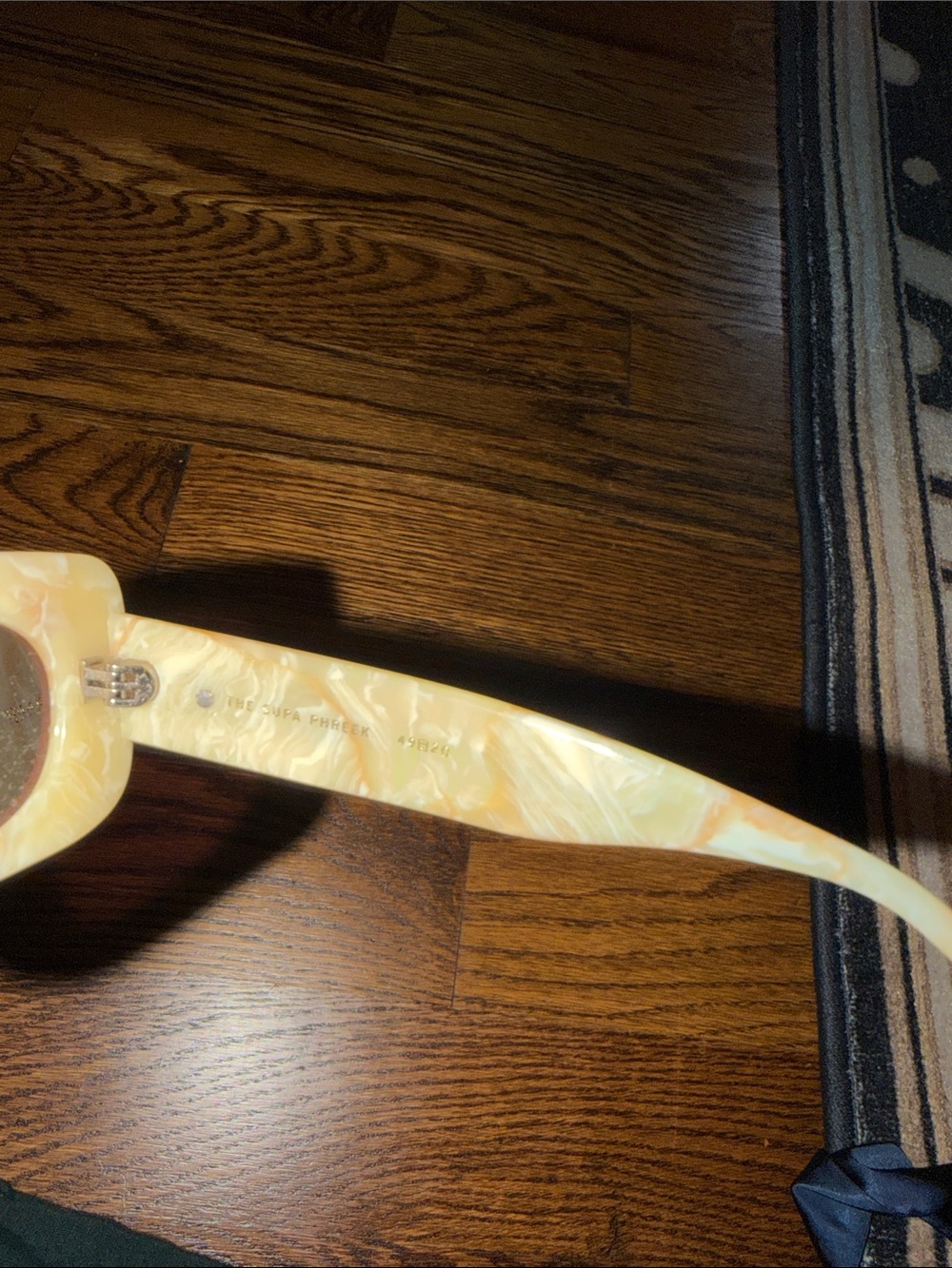 Crap Eyewear The Supa Phreek - Cream Marble Bio & Plum Lense - Picture 5 of 6